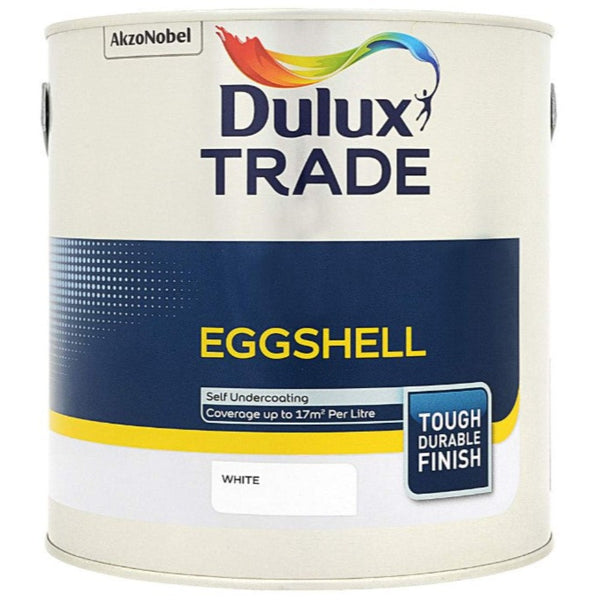 Dulux Trade Eggshell White 2.5ltr