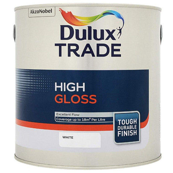 Dulux Trade High Gloss White 2.5ltr