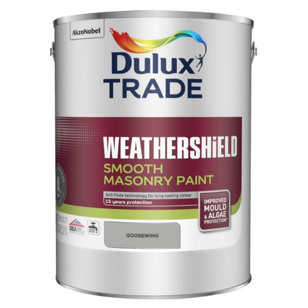 Dulux Trade Weathershield Smooth Masonry Goosewing 5ltr