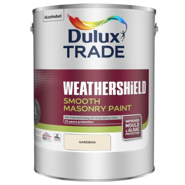 Dulux Trade Weathershield Smooth Masonry Gardenia 5ltr