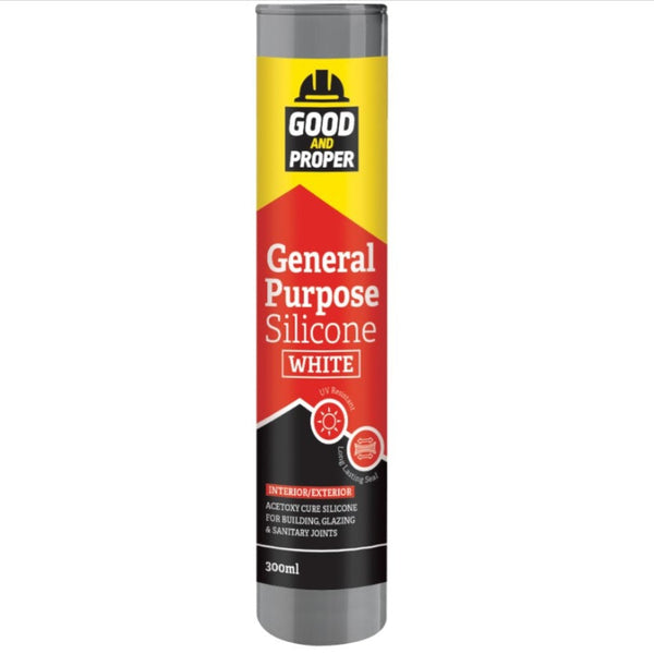 Good And Proper General Purpose Silicone 300ml White