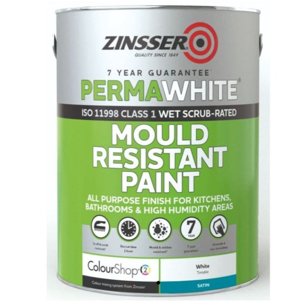 Zinsser PermaWhite® Mould Resistant Paint Satin Finish