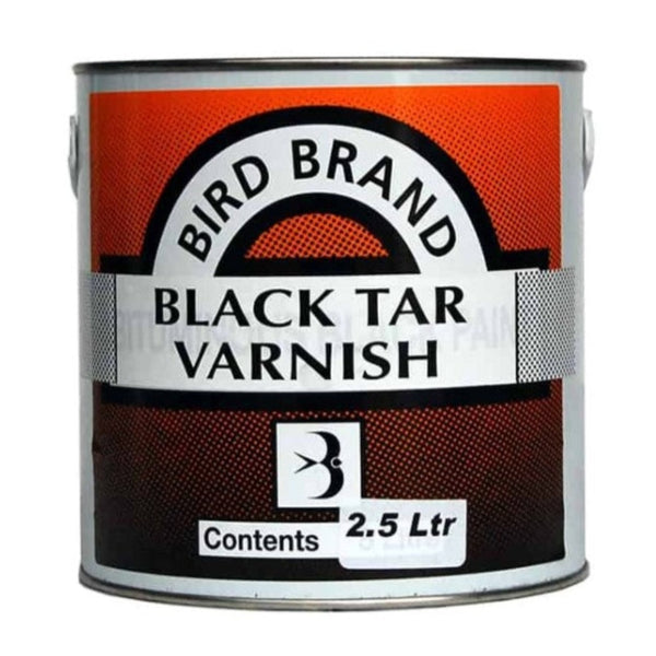 Bird Brand Black Tar Varnish 2.5ltr