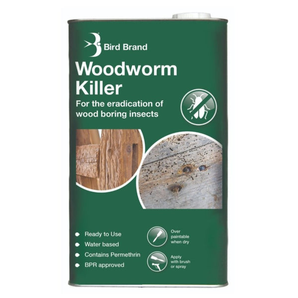 Bird Brand Woodworm Killer 5ltr