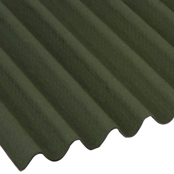 Bitumen Corrugated Roof Sheet Green 2000 x 930mm