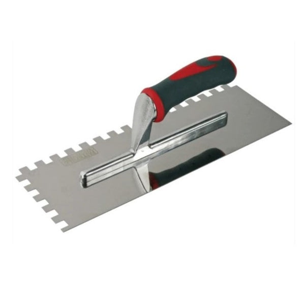 Faithfull Stainless Steel 10mm x 13" Notched Trowel