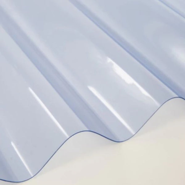 Profile 6 Corrugated Clear PVC Roof Sheeting