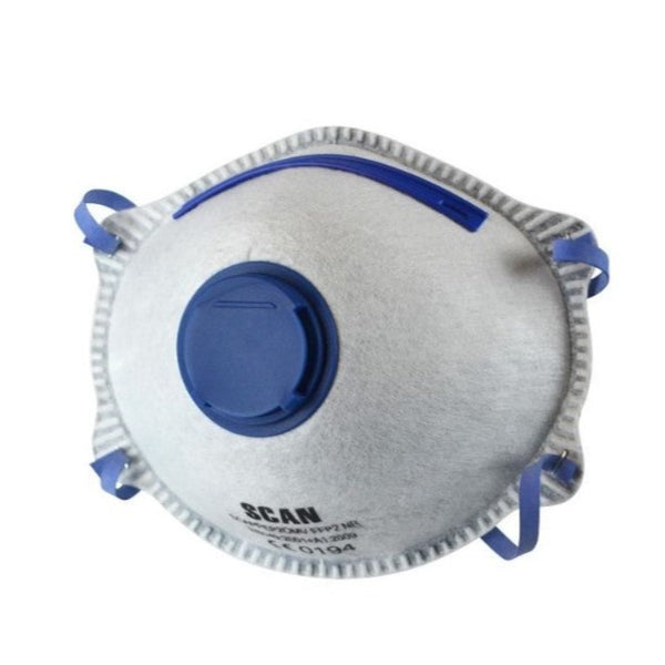 Scan Moulded Disposable Odour Mask Valved FFP2 (Pack 3)