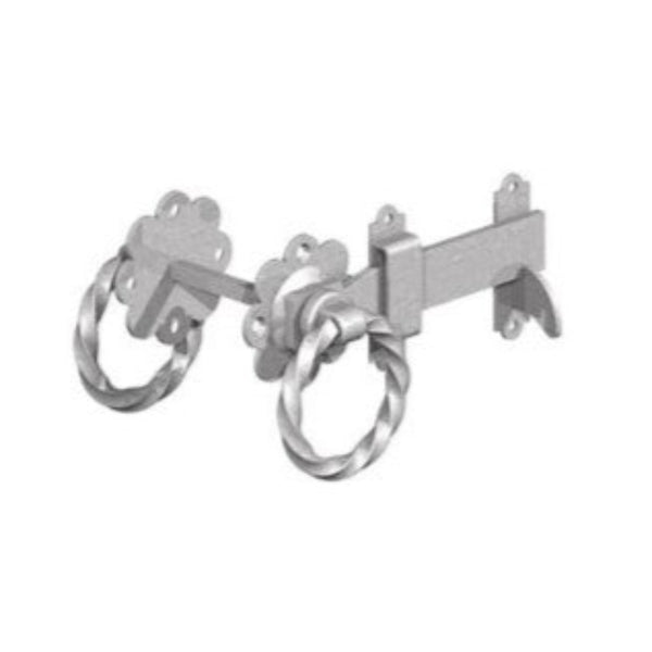 Galvanised Twisted Ring Latch