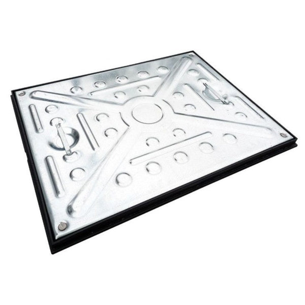 Double Sealed Access Manhole Cover & Frame 600 x 450mm 2.5t