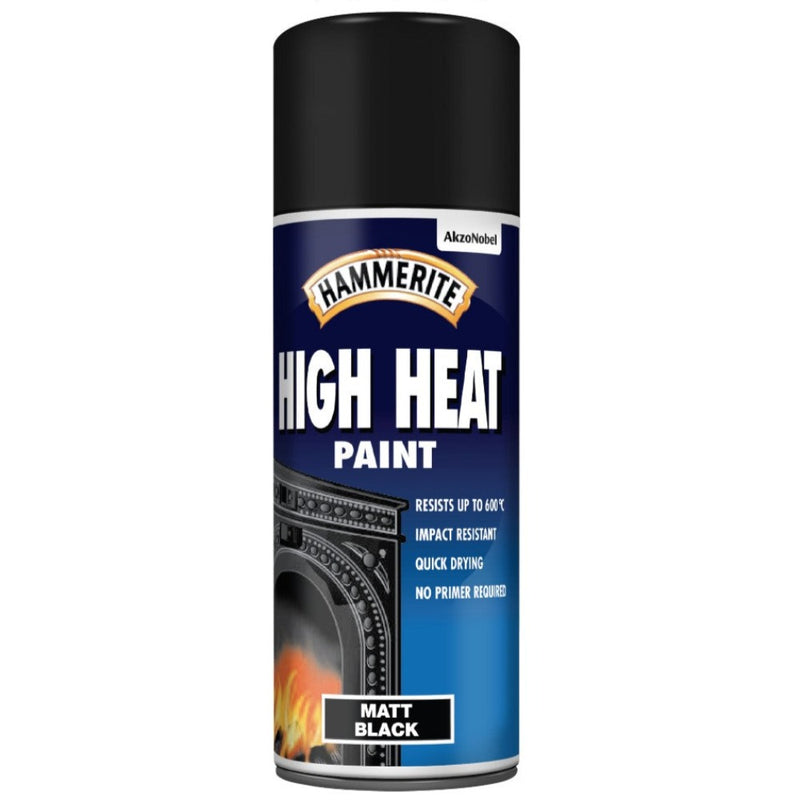 Hammerite High Heat Paint Matt Black Aerosol 400ml