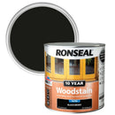 Ronseal 10 Year Woodstain Ebony 750ml