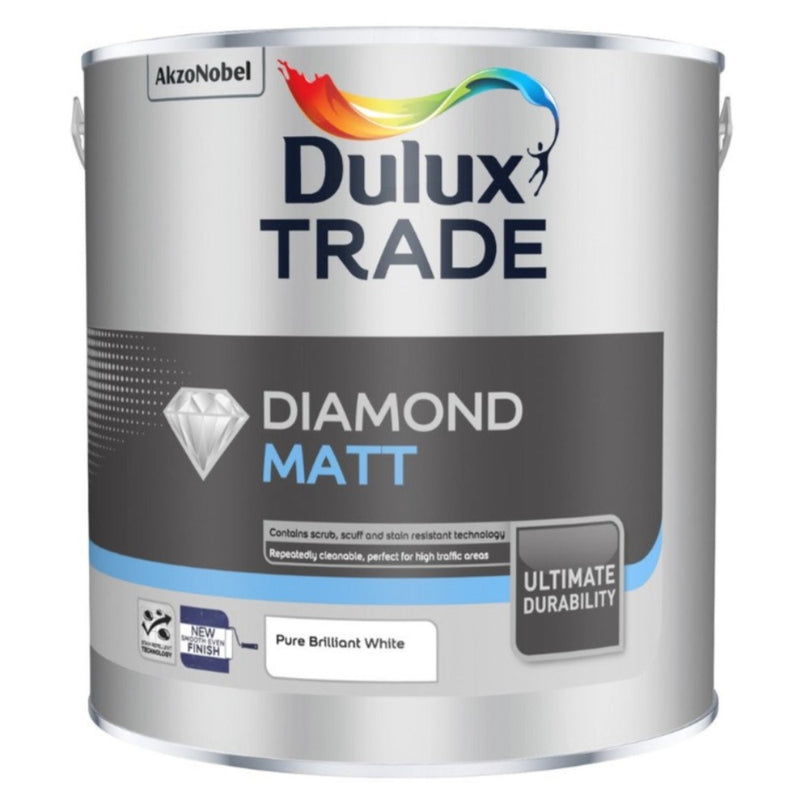Dulux Trade Diamond Matt Pure Brilliant White 2.5ltr