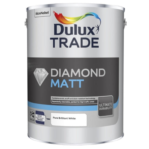 Dulux Trade Diamond Matt Pure Brilliant White 5ltr