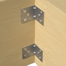 Galvanised Light Reinforced Angle Bracket 40mm x 40mm