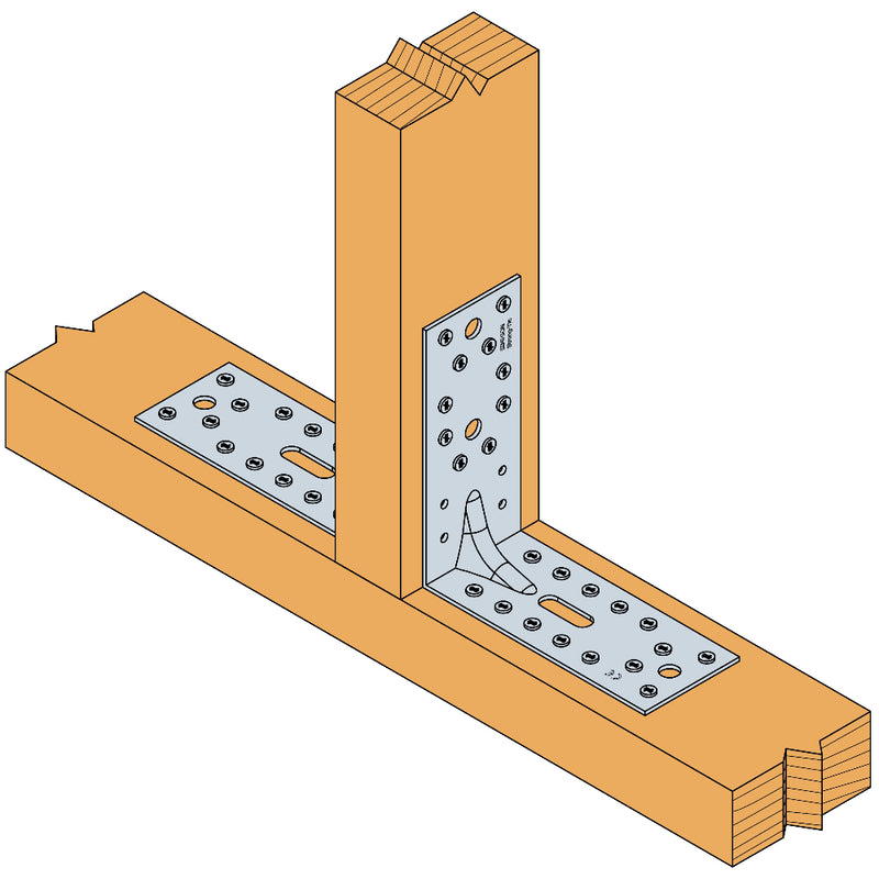 Galvanised Large Reinforced Angle Bracket 150mm x 150mm