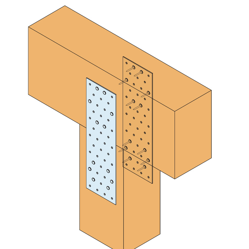 Galvanised Nail Plate 80mm x 140mm