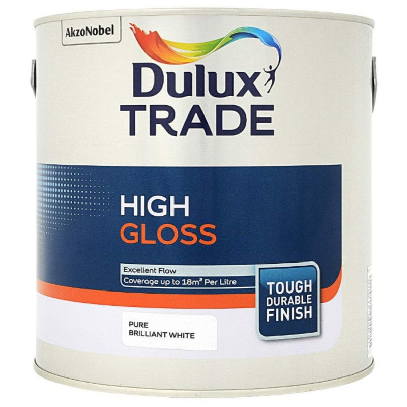 Dulux Trade High Gloss Pure Brilliant White 2.5ltr