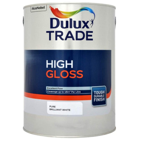 Dulux Trade High Gloss Pure Brilliant White 5ltr