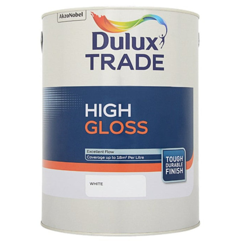 Dulux Trade High Gloss White 5ltr