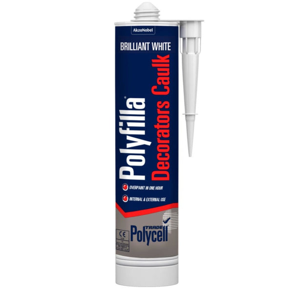 Polycell Polyfilla Decorators Caulk Brilliant White 380ml