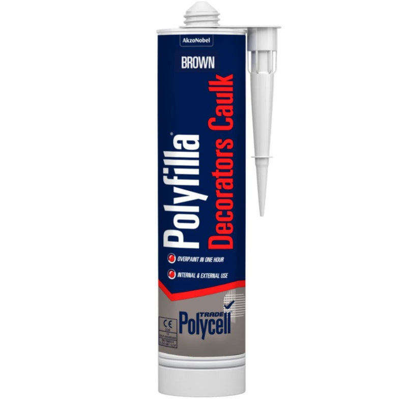 Polycell Polyfilla Decorators Caulk Brown 380ml