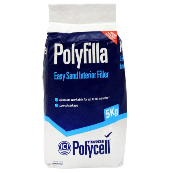 Polycell Polyfilla Easy Sand Interior Filler Powder 5kg