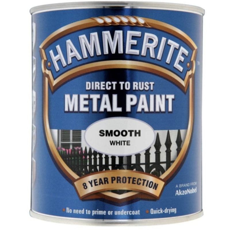 Hammerite Metal Paint Smooth White 750ml