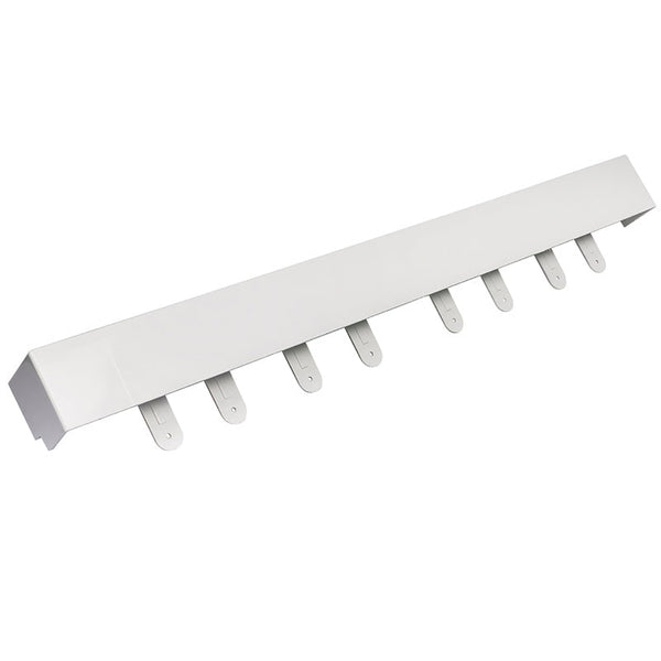 Plastic White Square Double External Corner Cap 500mm