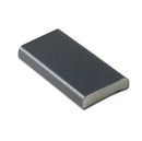 Plastic Anthracite D Section Moulding 5m x 25mm