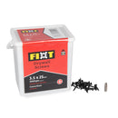 FIXT Black Phosphate Drywall Screws 3.5 x 25mm Tub of 2400