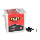 FIXT Black Phosphate Drywall Screws 3.5 x 32mm Tub of 1400