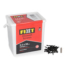 FIXT Black Phosphate Drywall Screws 3.5 x 38mm Tub of 1000