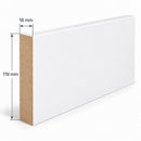 Primed MDF Square Edge Skirting 18 x 119mm (4.4m Length)