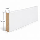 Primed MDF Square Edge Architrave 18 x 68mm (4.4m Length)