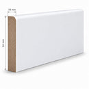 Primed MDF Pencil Round Skirting 18 x 94mm (4.4m Length)