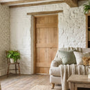 Internal Solid Rustic Oak Ledged Door 686mm x 1981mm - 2'3"