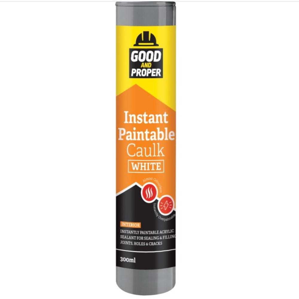Good And Proper Instant Paintable Caulk 300ml White