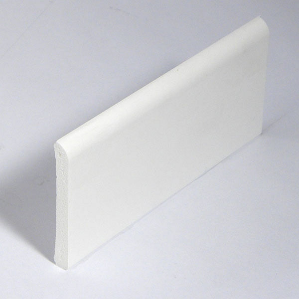 Plastic White Architrave Moulding 5m x 6mm x 45mm