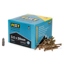 FIXT Performance Woodscrews 3.5 x 50mm Box of 200