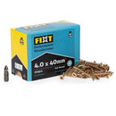 FIXT Performance Woodscrews 4.0 x 40mm Box of 200