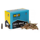 FIXT Performance Woodscrews 5.0 x 30mm Box of 200