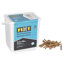 FIXT Performance Woodscrews 5.0 x 80mm Tub of 400