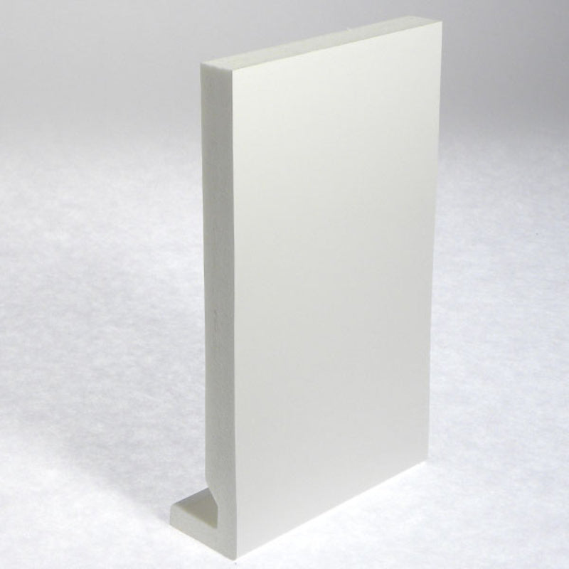 Plastic White Square Fascia 16mm x 175mm x 5m