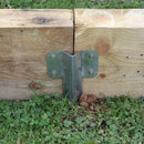 FenceMate Galvanised Single Sleeper Pin Straight Bracket 365mm