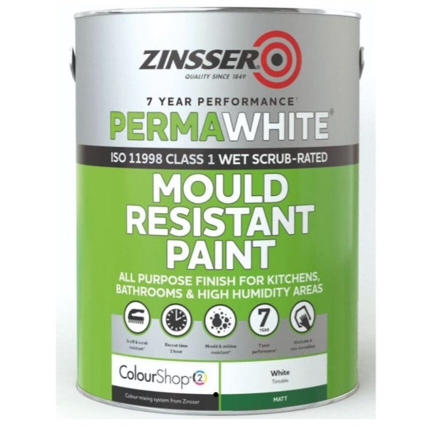 Copy of Zinsser PermaWhite® Mould Resistant Paint Matt Finish