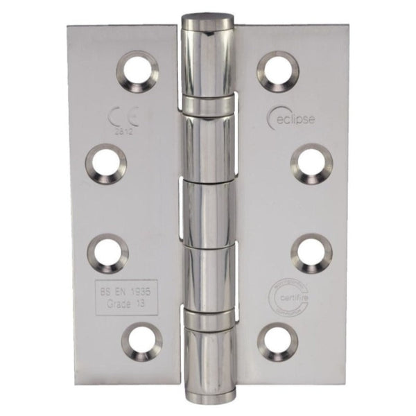 102mm x 76mm Grade 13 Stainless Steel Ball Bearing Hinge