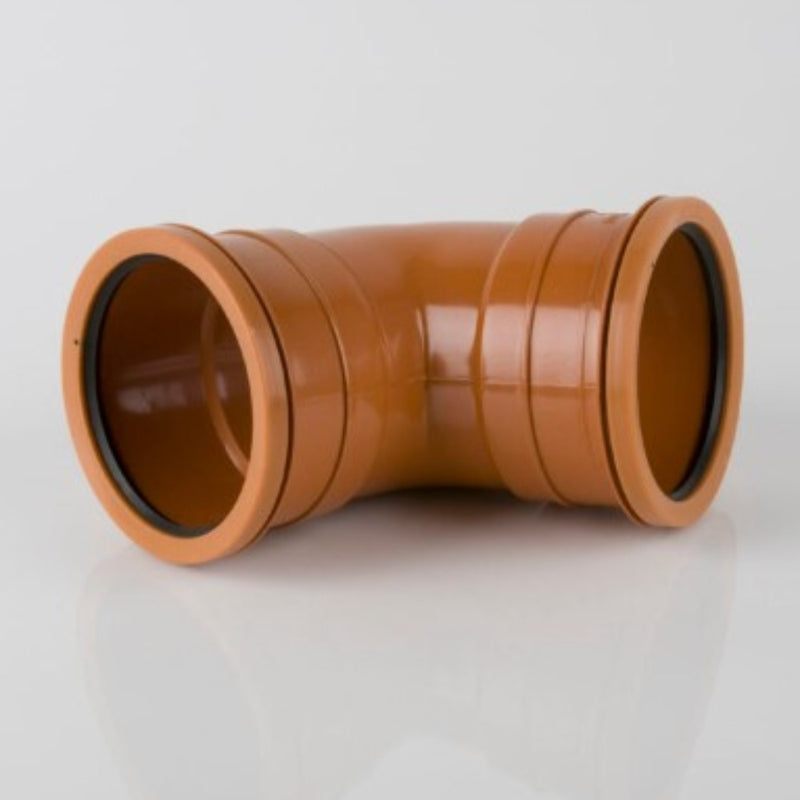 110mm Double Socket Drainage Bend 67.5 Degree