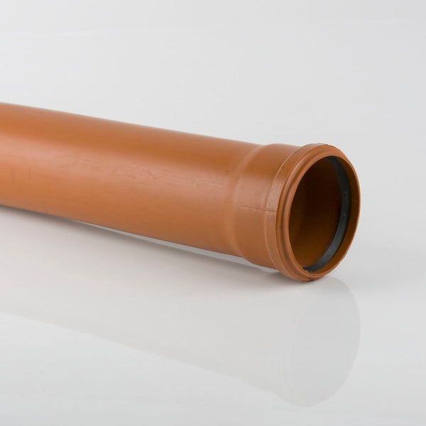 110mm Single Socket Drainage Pipe 6m