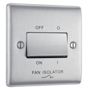 Brushed Steel Fan Isolator Switch